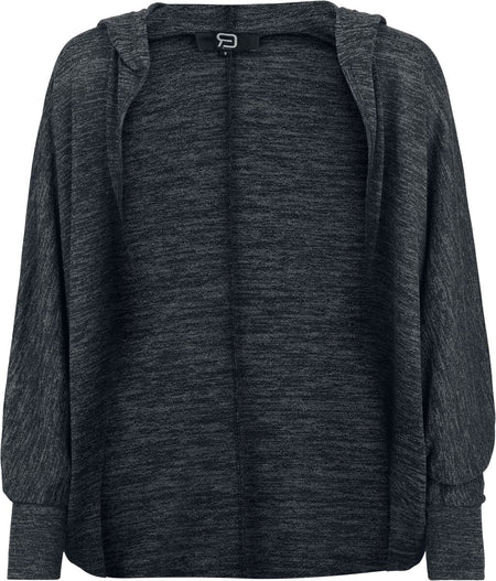 Gilets & Ponchos  de RED by EMP - Gilet à Capuche - S à XXL - pour Femme - gris chiné - RED by EMP