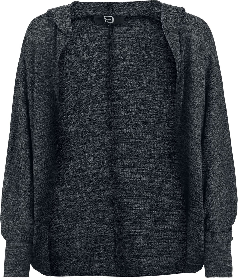 Gilets & Ponchos  de RED by EMP - Gilet à Capuche - S à XXL - pour Femme - gris chiné - RED by EMP