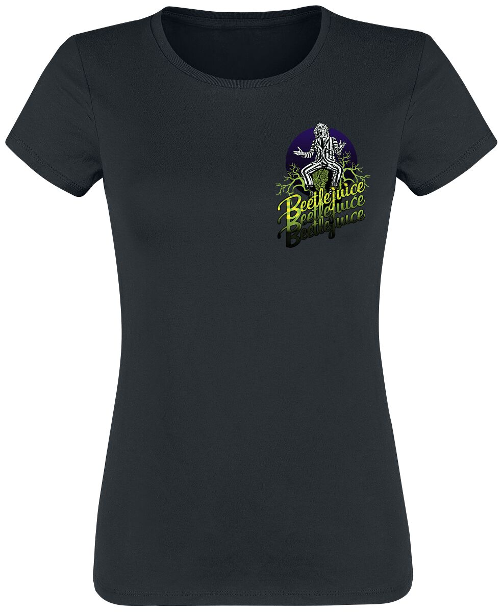 T-Shirt Manches courtes  de Beetlejuice - S à XXL - pour Femme - noir - Beetlejuice