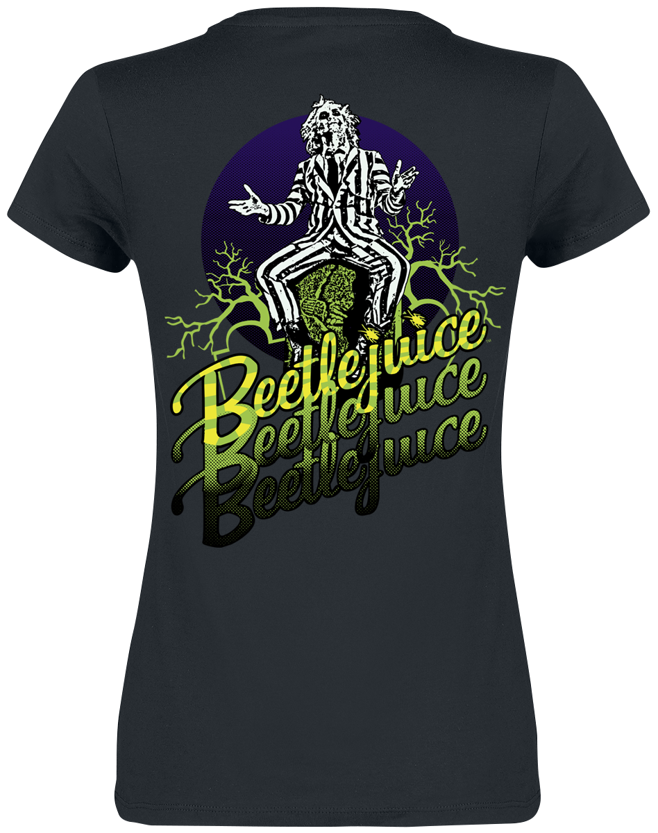 T-Shirt Manches courtes  de Beetlejuice - S à XXL - pour Femme - noir - Beetlejuice - View 2