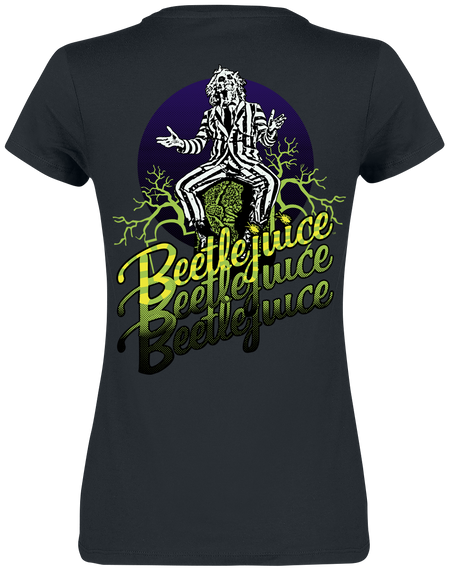 T-Shirt Manches courtes  de Beetlejuice - S à XXL - pour Femme - noir - Beetlejuice - View 2