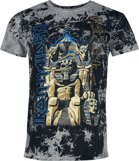 T-Shirt Manches courtes  de Iron Maiden - Powerslave - S à 4XL - pour Homme - anthracite - Iron Maiden