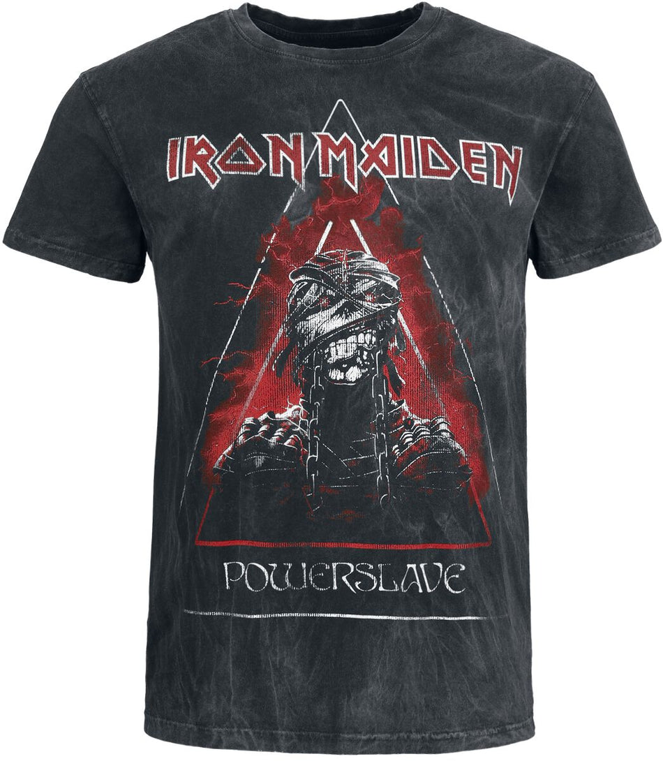 T-Shirt Manches courtes  de Iron Maiden - Powerslave - Mummy Head - S à 4XL - pour Homme - anthracite - Iron Maiden