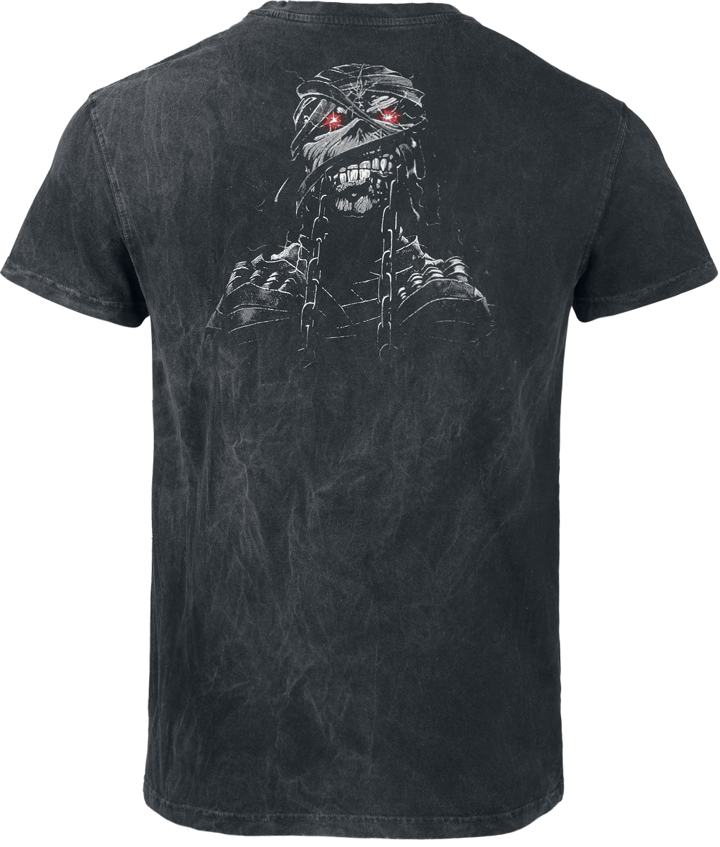 T-Shirt Manches courtes  de Iron Maiden - Powerslave - Mummy Head - S à 4XL - pour Homme - anthracite - Iron Maiden - View 2