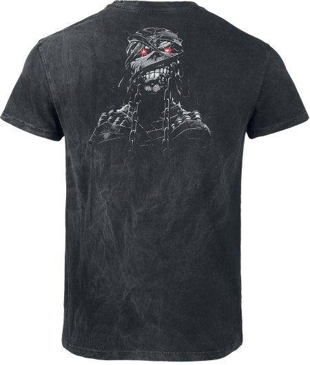 T-Shirt Manches courtes  de Iron Maiden - Powerslave - Mummy Head - S à 4XL - pour Homme - anthracite - Iron Maiden - View 2
