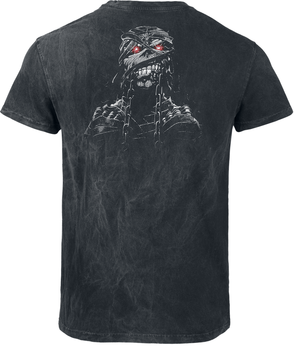 T-Shirt Manches courtes  de Iron Maiden - Powerslave - Mummy Head - S à 4XL - pour Homme - anthracite - Iron Maiden - View 2