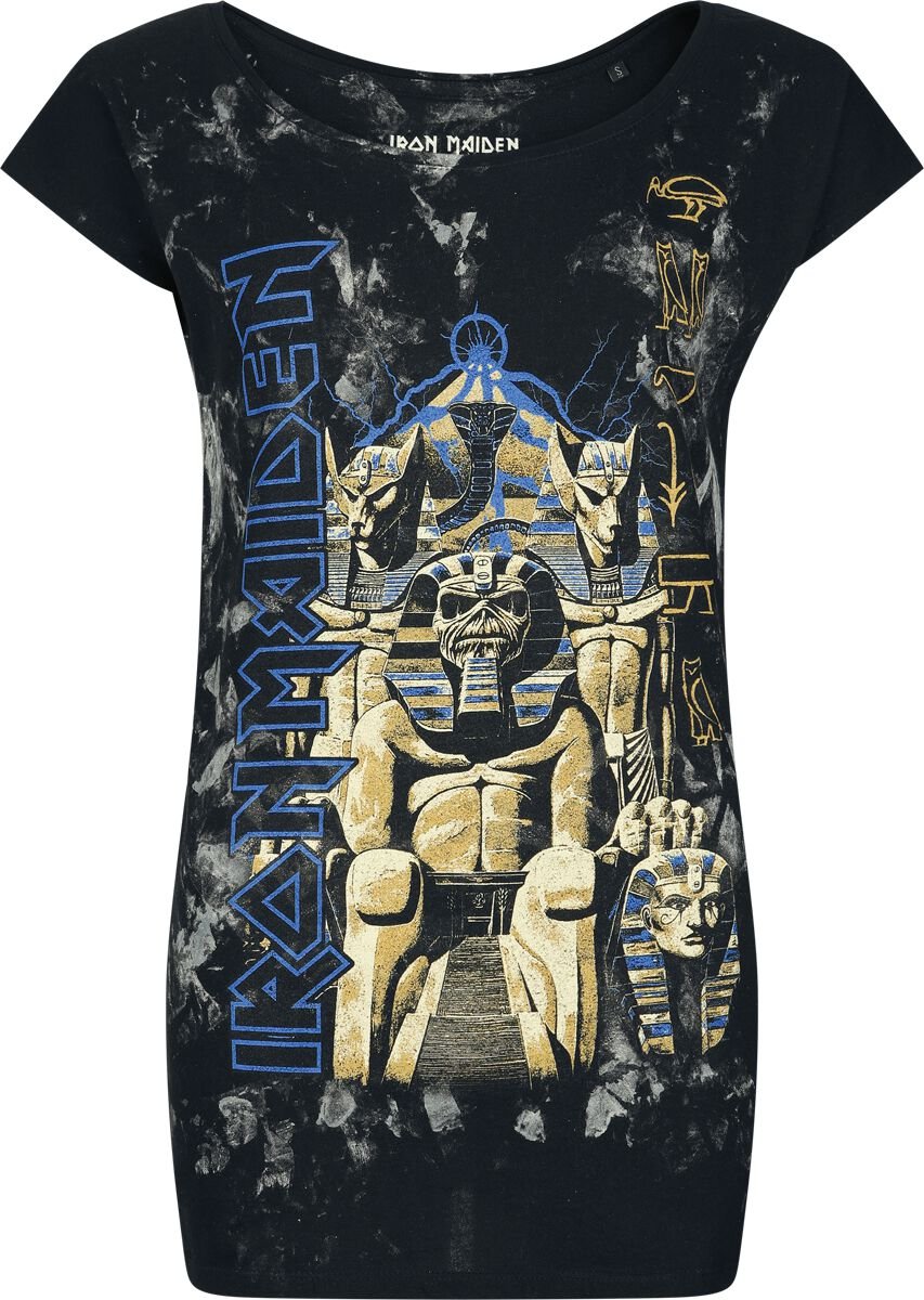 T-Shirt Manches courtes  de Iron Maiden - Powerslave - S à XXL - pour Femme - anthracite - Iron Maiden