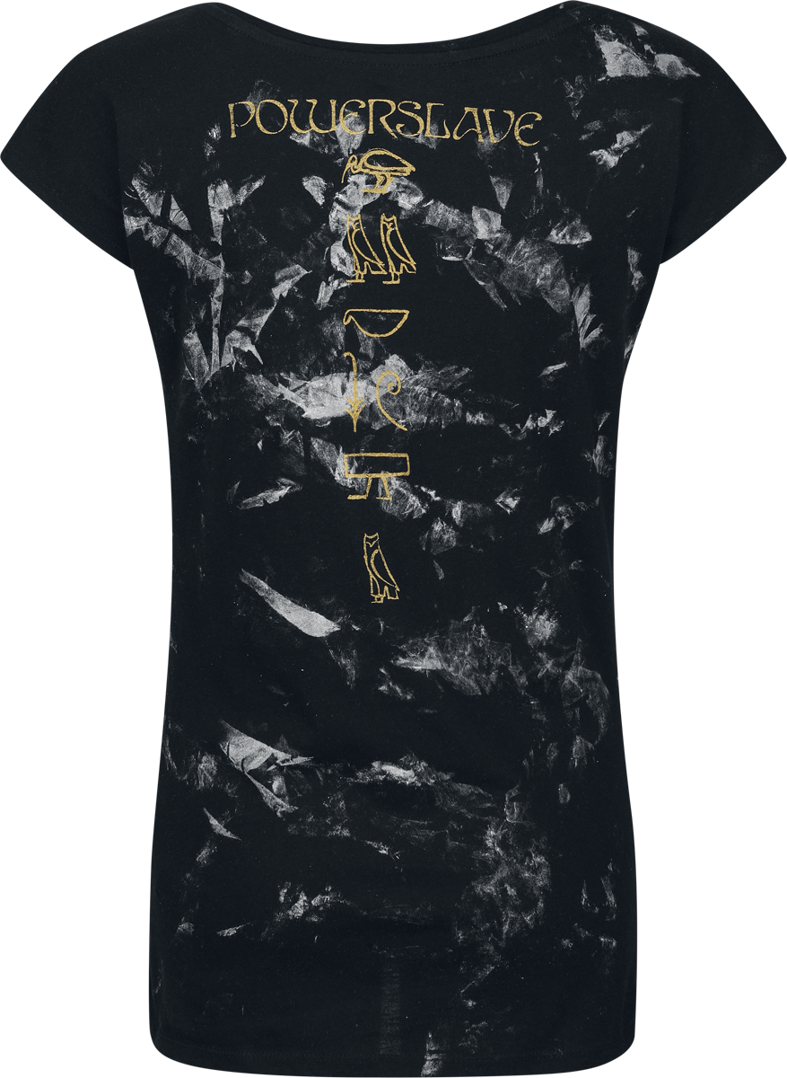 T-Shirt Manches courtes  de Iron Maiden - Powerslave - S à XXL - pour Femme - anthracite - Iron Maiden - View 2