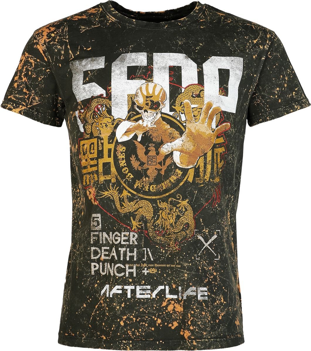 T-Shirt Manches courtes  de Five Finger Death Punch - AfterLife - S à L - pour Homme - multicolore - Five Finger Death Punch