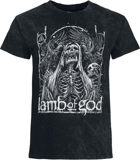T-Shirt Manches courtes  de Lamb Of God - Hicon - S à 3XL - pour Homme - anthracite - Lamb Of God