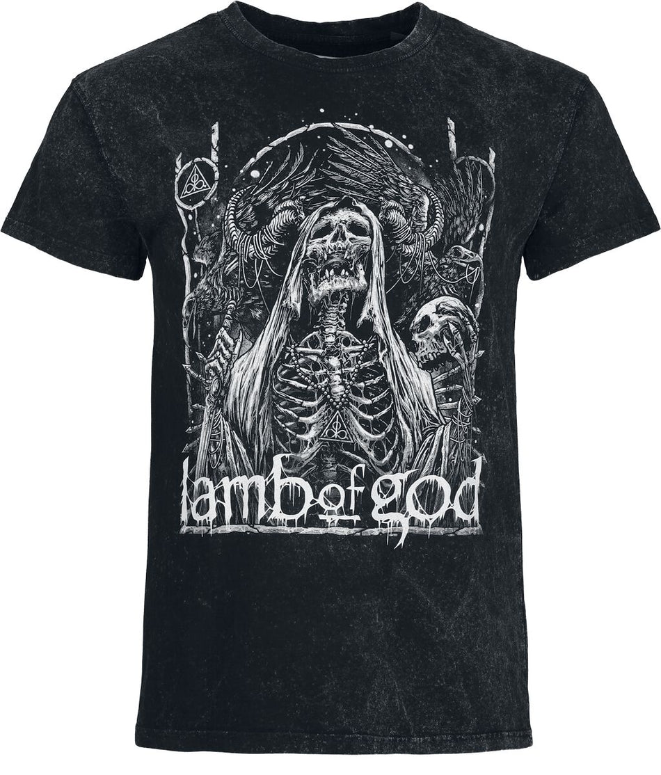 T-Shirt Manches courtes  de Lamb Of God - Hicon - S à 3XL - pour Homme - anthracite - Lamb Of God