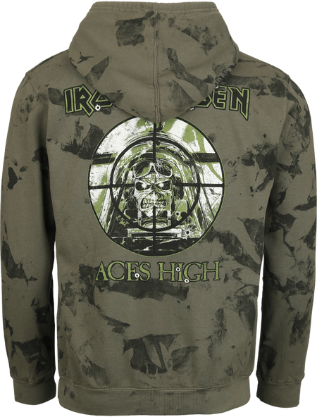 Sweat-shirt à capuche  de Iron Maiden - High Target - S à M - pour Homme - vert - Iron Maiden - View 2