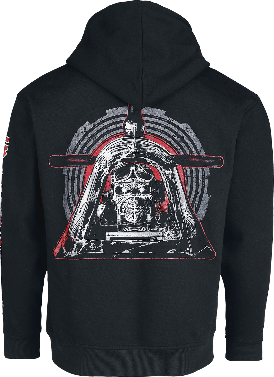 Sweat-shirt à capuche  de Iron Maiden - Aces High - S à XL - pour Homme - noir - Iron Maiden - View 2