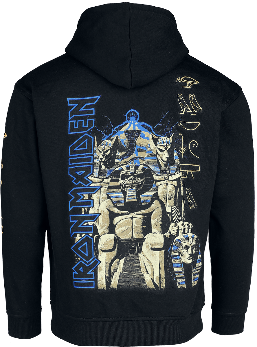 Sweat-shirt à capuche  de Iron Maiden - New Powerslave - S à XXL - pour Homme - noir - Iron Maiden - View 2