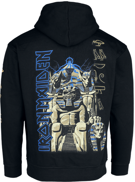 Sweat-shirt à capuche  de Iron Maiden - New Powerslave - S à XXL - pour Homme - noir - Iron Maiden - View 2