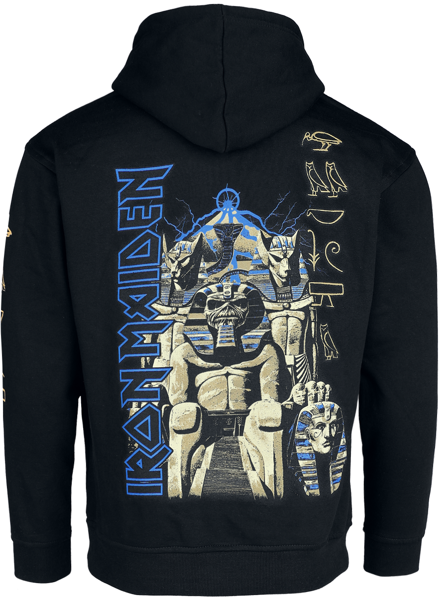 Sweat-shirt à capuche  de Iron Maiden - New Powerslave - S à XXL - pour Homme - noir - Iron Maiden - View 2