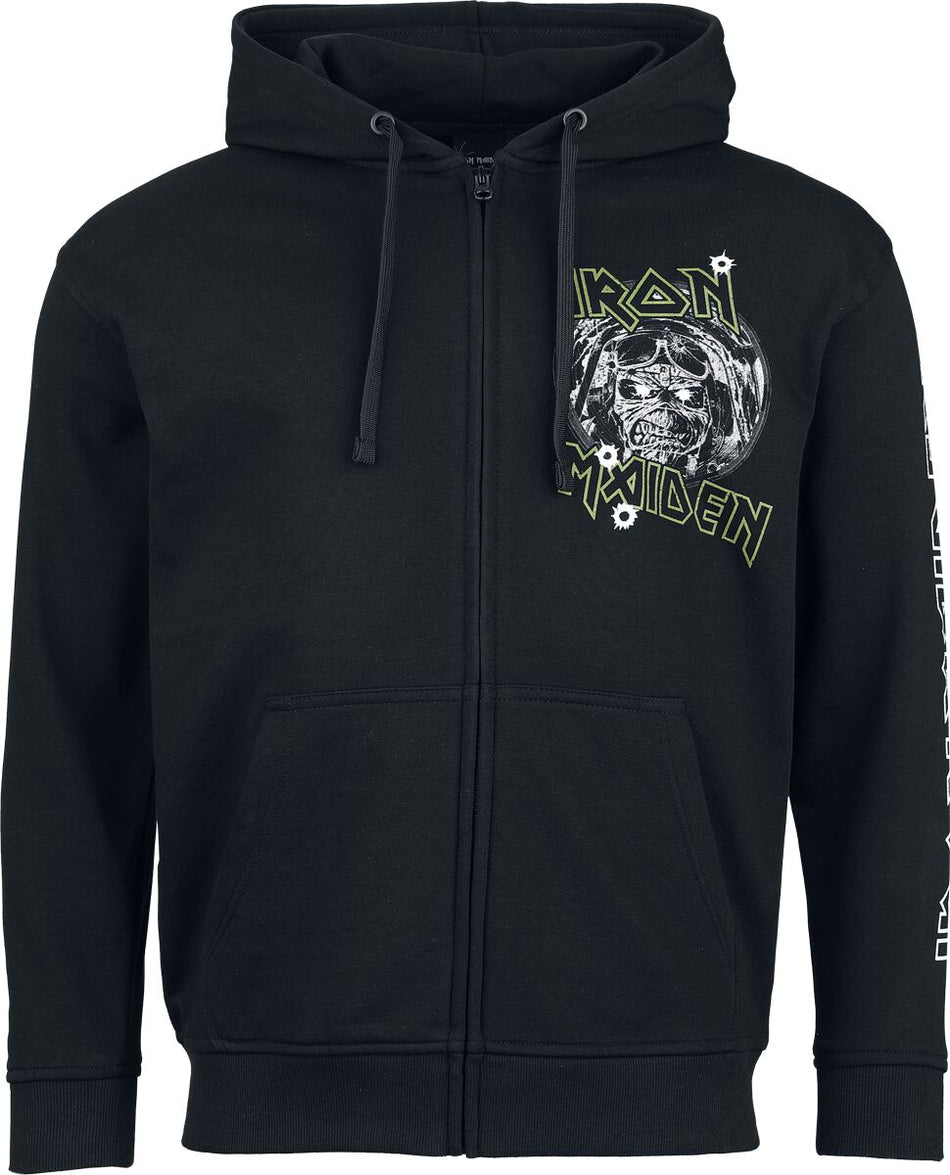 Sweat-shirt zippé à capuche  de Iron Maiden - Aces High - S à XXL - pour Homme - noir - Iron Maiden
