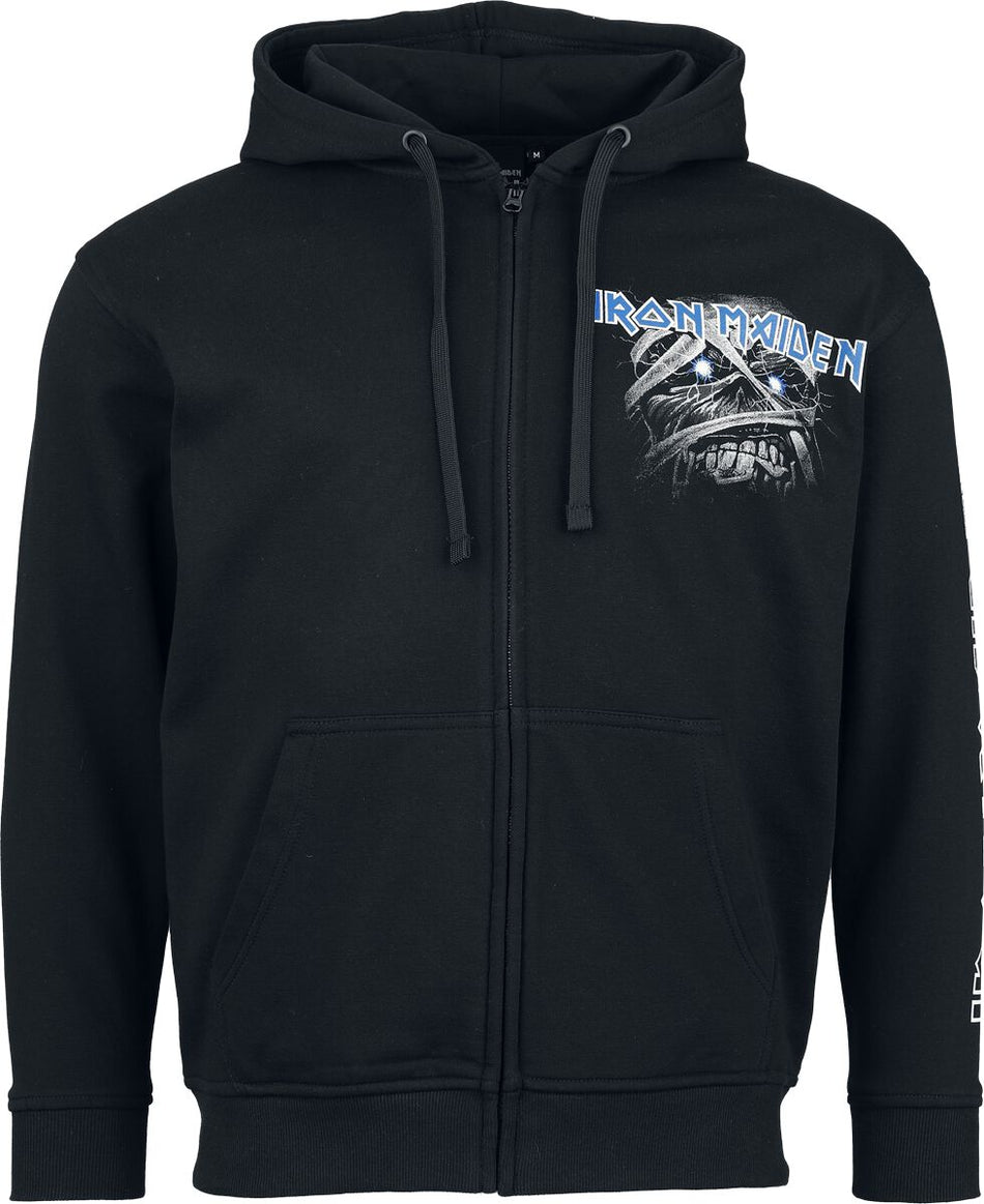 Sweat-shirt zippé à capuche  de Iron Maiden - Powerslave - S à L - pour Homme - noir - Iron Maiden