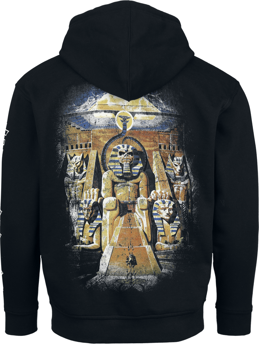 Sweat-shirt zippé à capuche  de Iron Maiden - Powerslave - S à L - pour Homme - noir - Iron Maiden - View 2