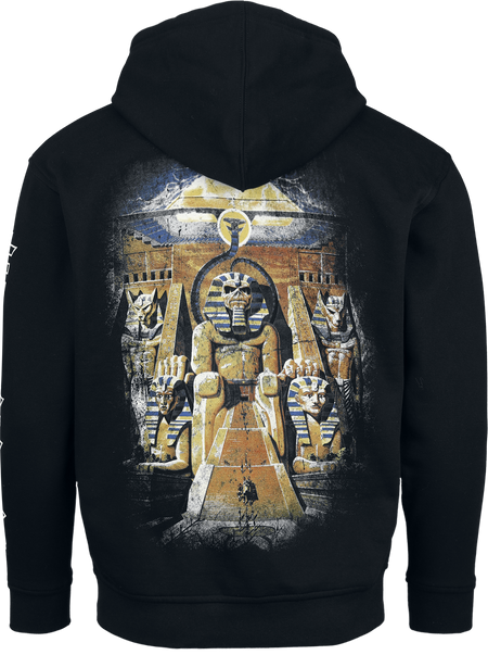 Sweat-shirt zippé à capuche  de Iron Maiden - Powerslave - S à L - pour Homme - noir - Iron Maiden - View 2
