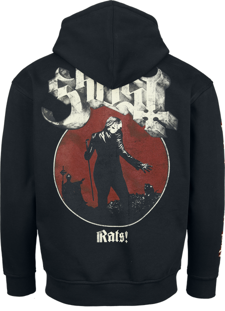 Sweat-shirt zippé à capuche  de Ghost - Rats - S à XXL - pour Homme - noir - Ghost - View 2