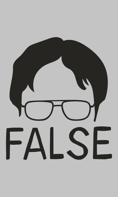 T-Shirt Manches courtes  de The Office - False - L à XXL - pour Femme - gris chiné - The Office - View 2