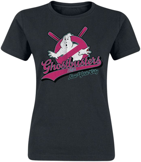 T-Shirt Manches courtes  de SOS Fantômes - New York City - L à XL - pour Femme - noir - SOS Fantômes