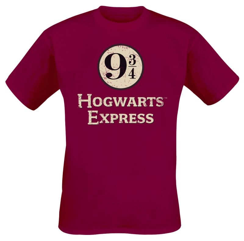 T-Shirt Manches courtes  de Harry Potter - Hogwarts Express Platform 9-3/4 - L à XXL - pour Homme - rouge - Harry Potter