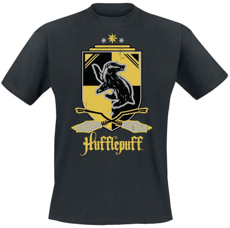 T-Shirt Manches courtes  de Harry Potter - Poufsouffle - M à XXL - pour Homme - noir - Harry Potter