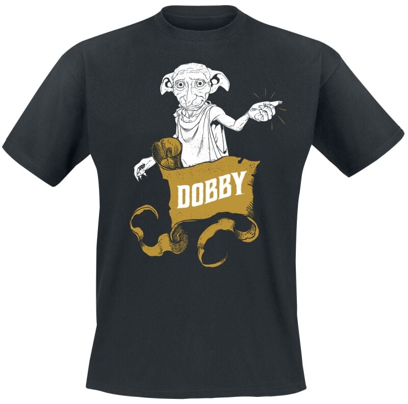 T-Shirt Manches courtes  de Harry Potter - Dobby - S à L - pour Homme - noir - Harry Potter