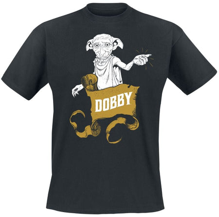 T-Shirt Manches courtes  de Harry Potter - Dobby - S à L - pour Homme - noir - Harry Potter
