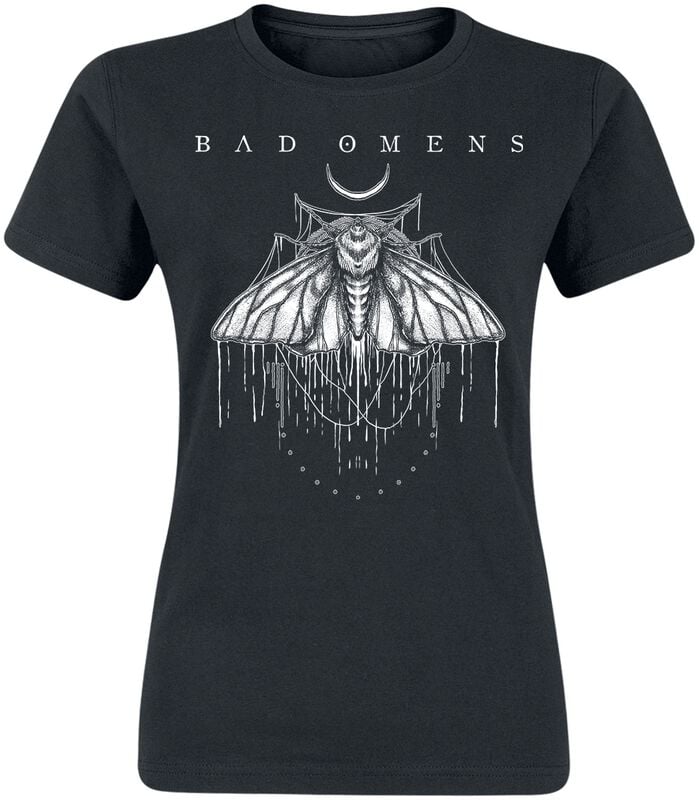 T-Shirt Manches courtes  de Bad Omens - Moth - S à 3XL - pour Femme - noir - Bad Omens