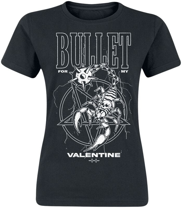 T-Shirt Manches courtes  de Bullet For My Valentine - Morning Star Scorpion - S à 3XL - pour Femme - noir - Bullet For My Valentine
