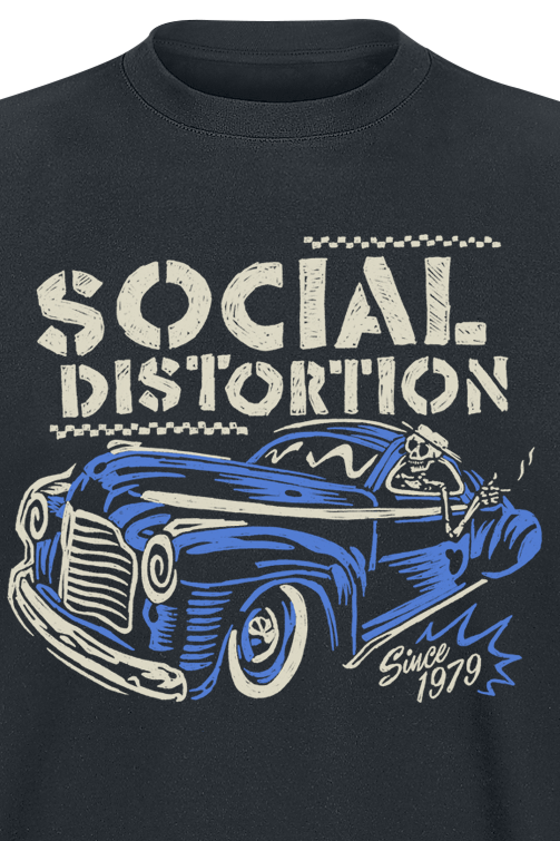 T-Shirt Manches courtes  de Social Distortion - Vintage Ride - S à 3XL - pour Homme - noir - Social Distortion - View 2