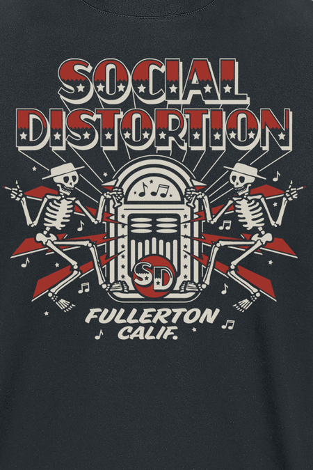 T-Shirt Manches courtes  de Social Distortion - Jukebox Skelly - S à 3XL - pour Homme - noir - Social Distortion - View 2
