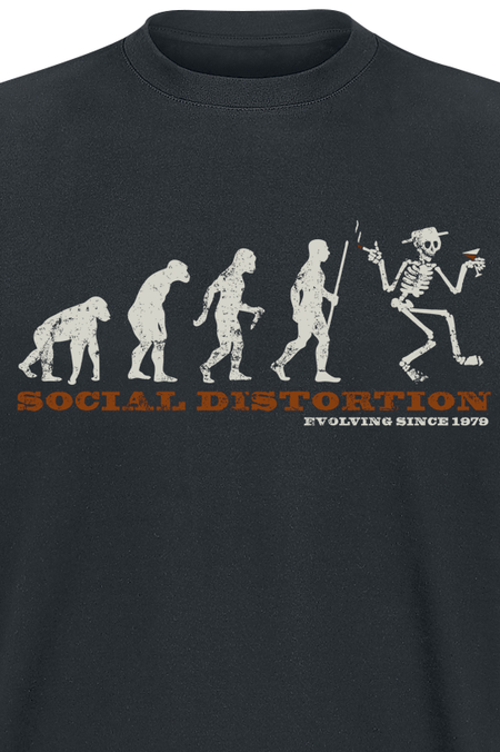 T-Shirt Manches courtes  de Social Distortion - Evolution - S à 3XL - pour Homme - noir - Social Distortion - View 2