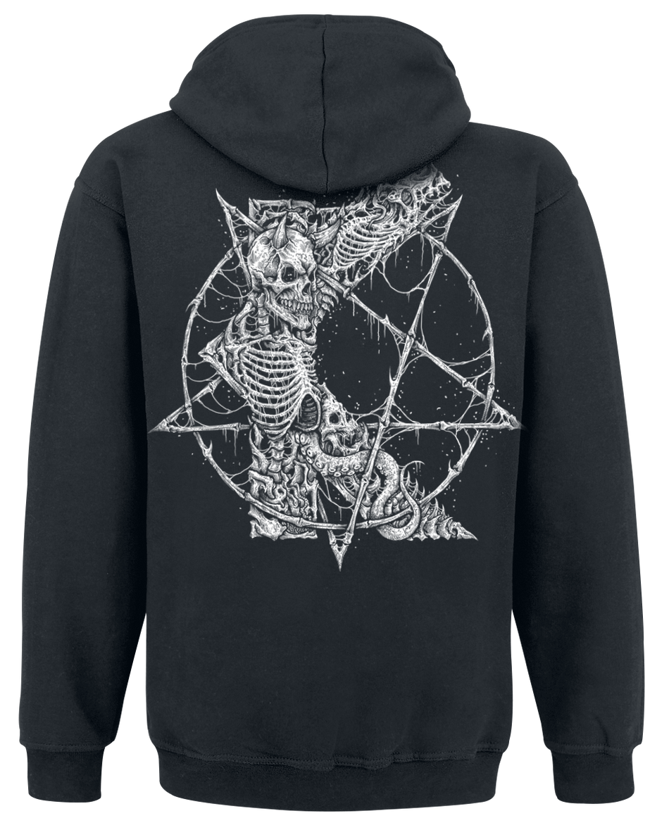 Sweat-shirt à capuche  de Kreator - Dark Art Pentagram - S à 3XL - pour Homme - noir - Kreator - View 2