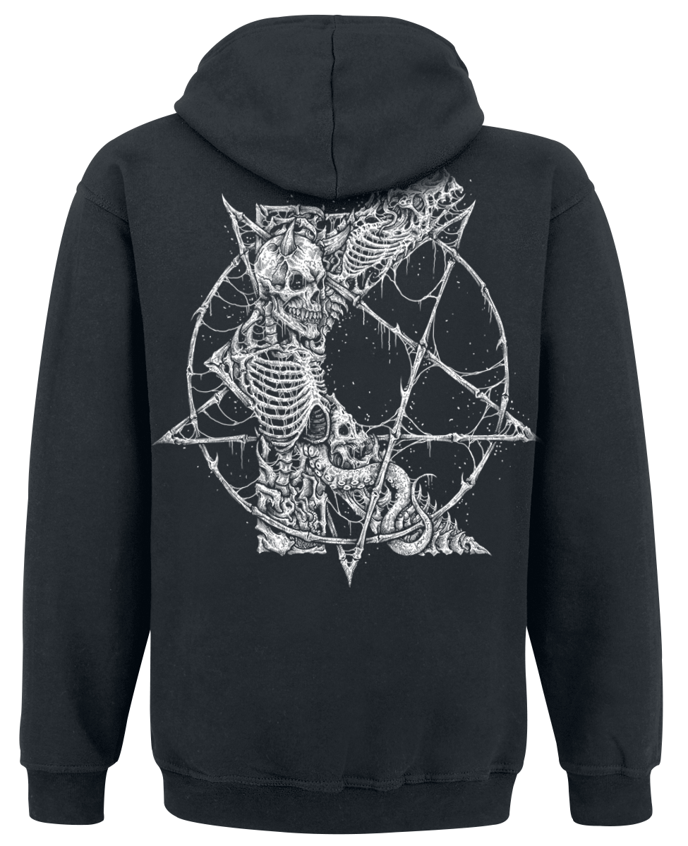 Sweat-shirt à capuche  de Kreator - Dark Art Pentagram - S à 3XL - pour Homme - noir - Kreator - View 2
