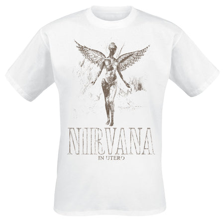 T-Shirt Manches courtes  de Nirvana - In Utero - S à 4XL - pour Homme - blanc - Nirvana