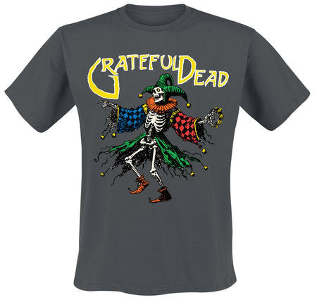 T-Shirt Manches courtes  de Grateful Dead - Skele Jester - S à M - pour Homme - anthracite - Grateful Dead