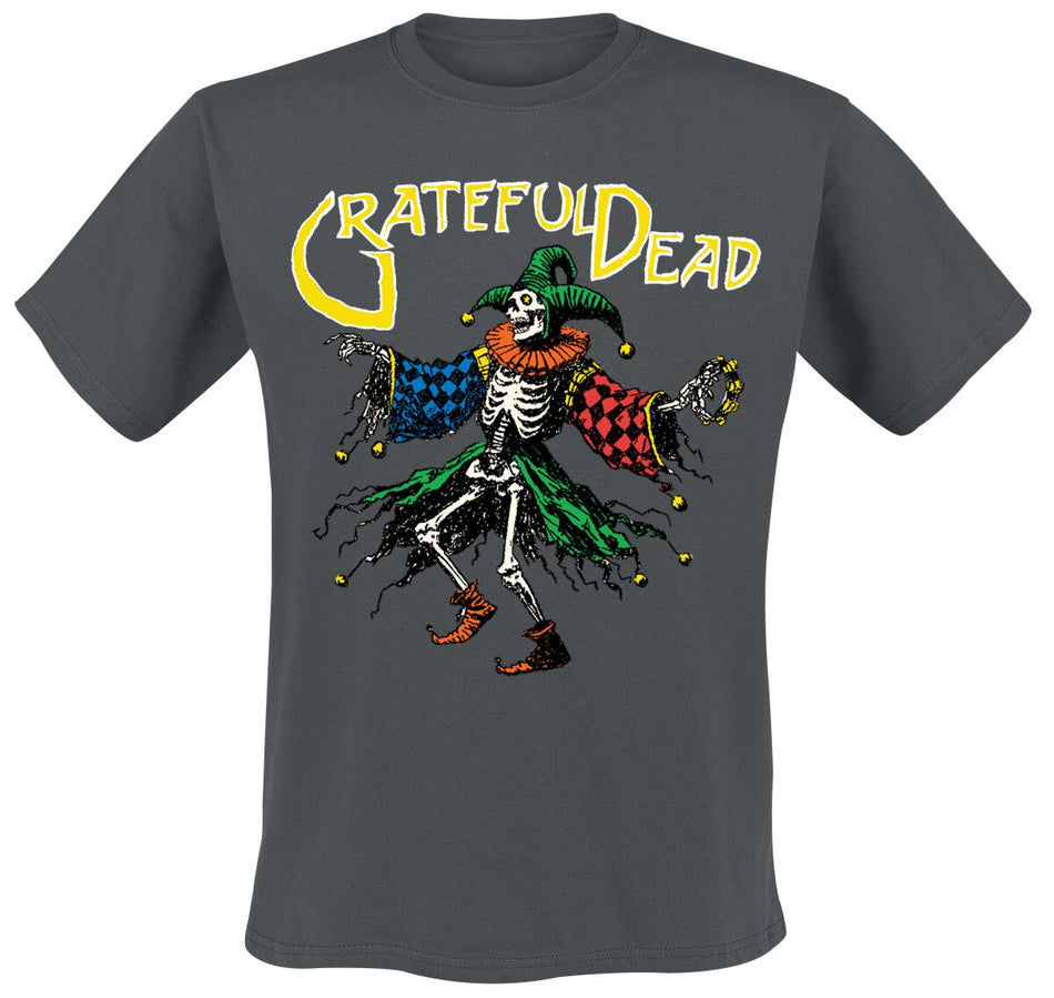 T-Shirt Manches courtes  de Grateful Dead - Skele Jester - S à M - pour Homme - anthracite - Grateful Dead