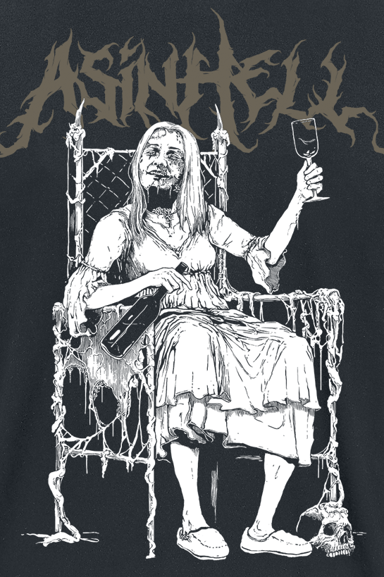 T-Shirt Manches courtes  de Asinhell - Føj For Helvede - S à M - pour Homme - noir - Asinhell - View 2
