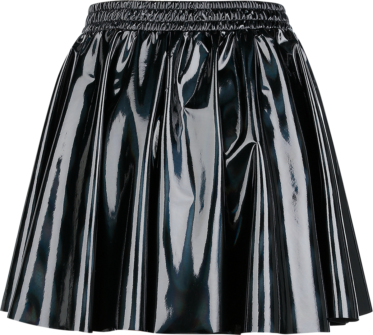 Jupe courte Gothic de Gothicana by EMP - Holographic Skirt - S à M - pour Femme - noir - Gothicana by EMP - View 2