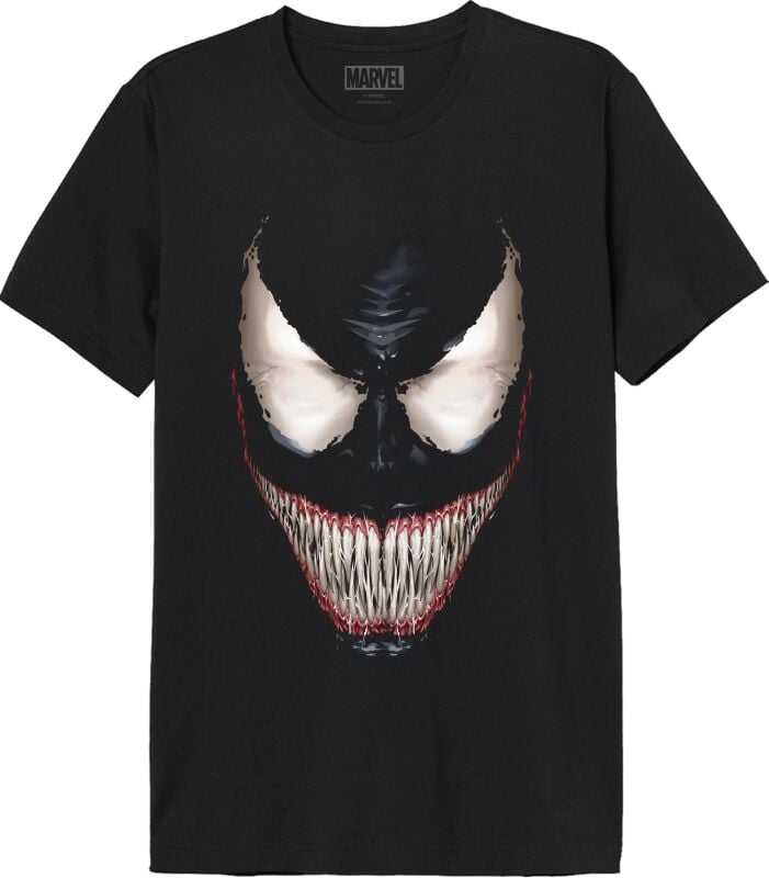 T-Shirt Manches courtes Disney de Venom (Marvel) - Venom Smile - S à XL - pour Homme - noir - Venom (Marvel)