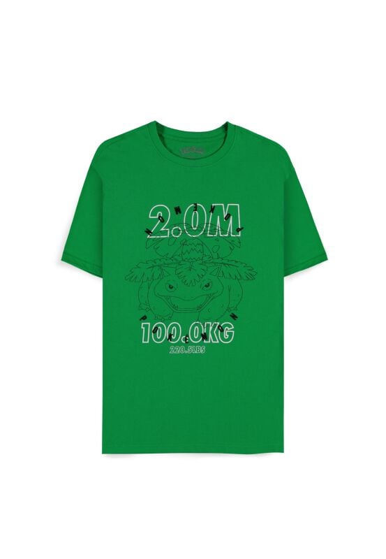 T-Shirt Manches courtes Gaming de Pokémon - Florizarre - S à XL - pour Homme - vert - Pokémon