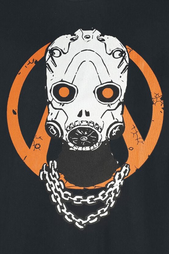 T-Shirt Manches courtes Gaming de Borderlands - Psycho Chain - S à L - pour Homme - noir - Borderlands