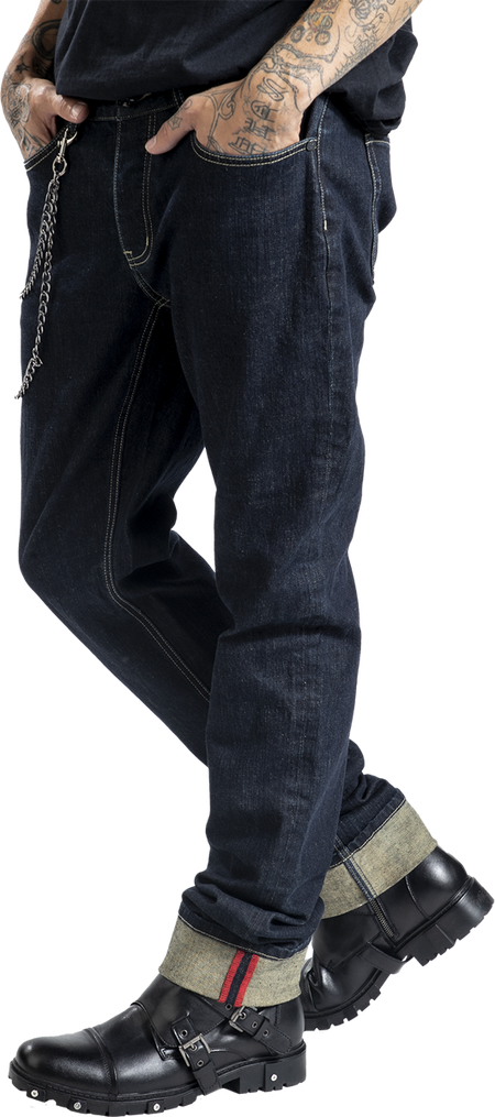 Jean  de Rock Rebel by EMP - Rock Rebel X Lucky 13 - Jeans - W30L32 à W34L34 - pour Homme - bleu - Rock Rebel by EMP - View 2