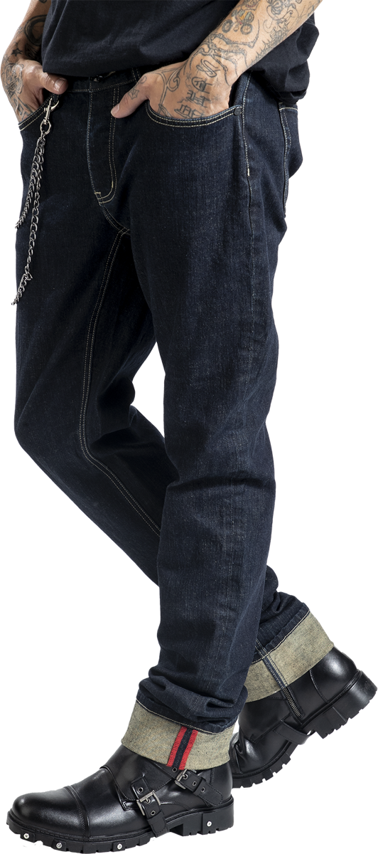 Jean  de Rock Rebel by EMP - Rock Rebel X Lucky 13 - Jeans - W30L32 à W34L34 - pour Homme - bleu - Rock Rebel by EMP - View 2