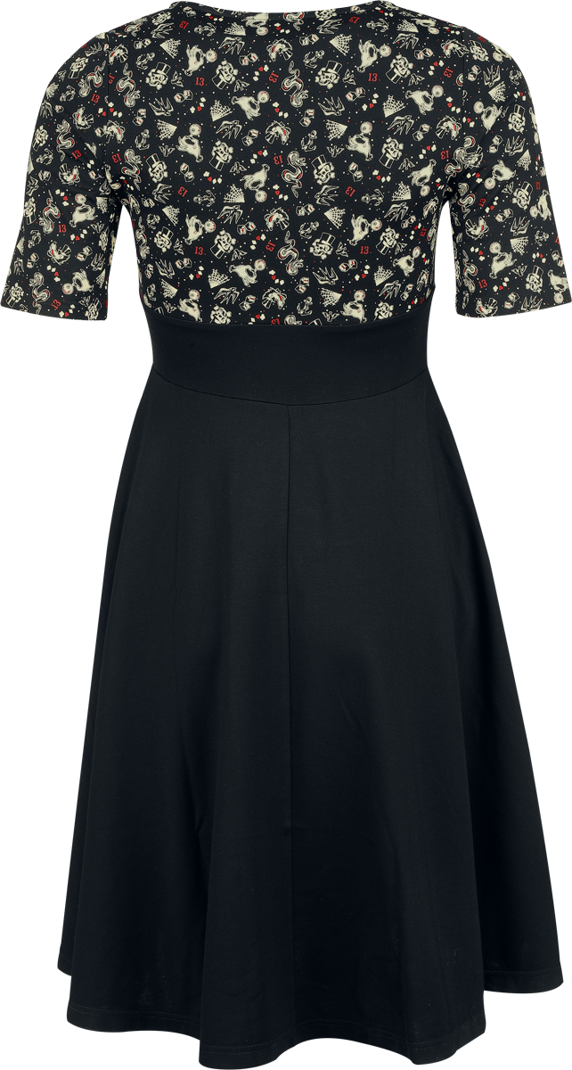 Robe courte  de Rock Rebel by EMP - Rock Rebel X Lucky 13 - Dress - S à XXL - pour Femme - noir - Rock Rebel by EMP - View 2