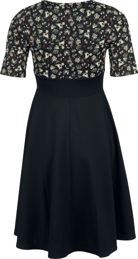 Robe courte  de Rock Rebel by EMP - Pois - S à L - pour Femme - noir - Rock Rebel by EMP - View 2